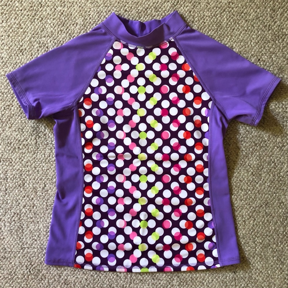 Lands' End Girl's Short Sleeve Rashguard